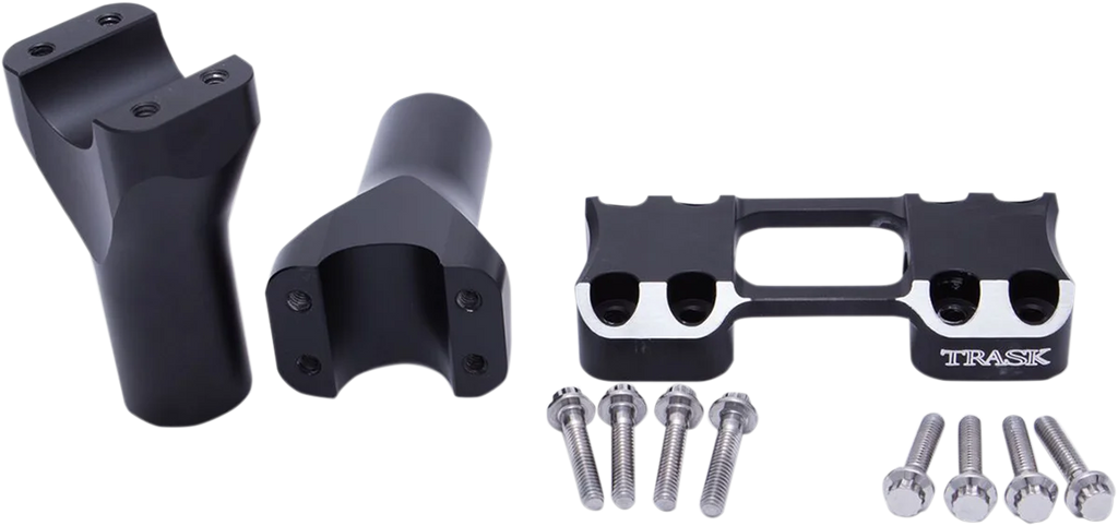 Trask Risers - Assault - 4" - Black - Main Product View