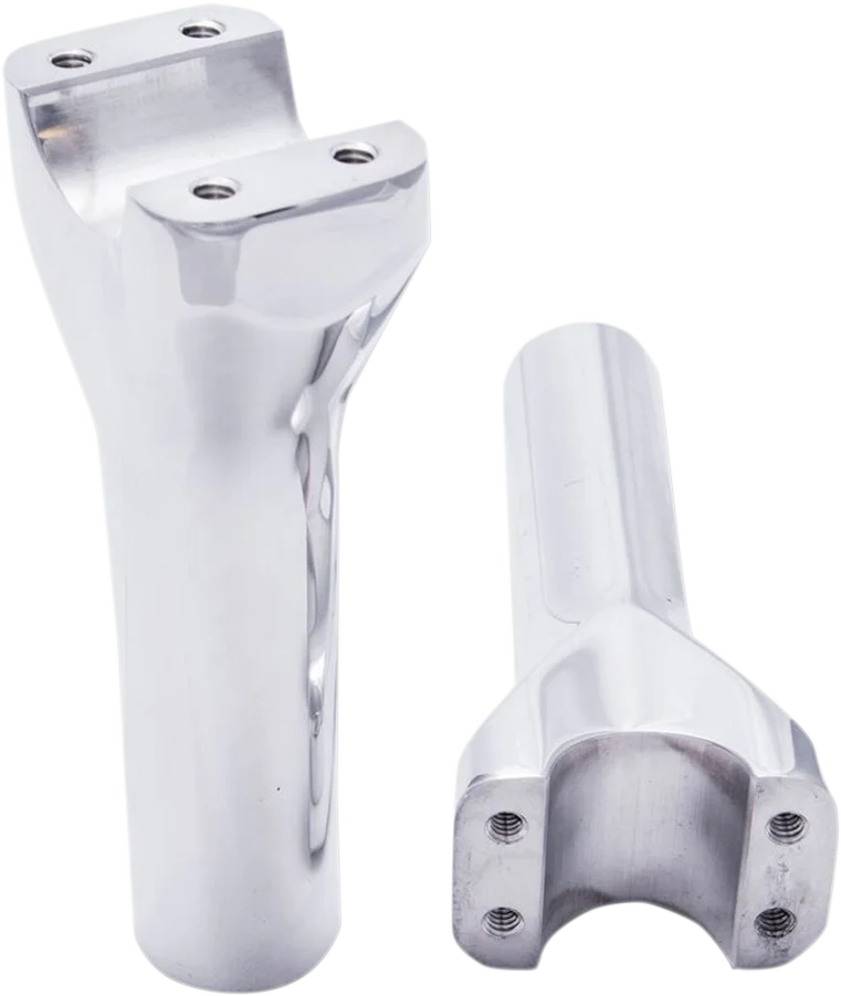 Trask Risers - Assault - 4" x 1-1/4" - Chrome - Main Product View