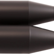 Load image into Gallery viewer, Trask Slip-On Mufflers - Black - Back View