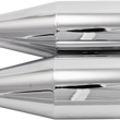 Load image into Gallery viewer, Trask Slip-On Mufflers - Chrome - Side View