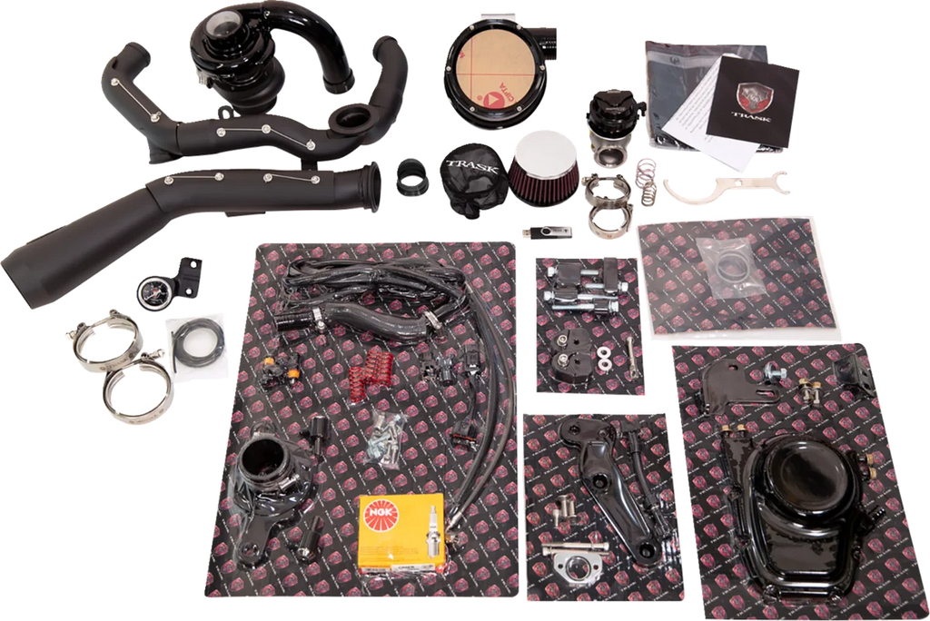 Trask Tornado Turbo Performance Kit - Black with Black Exhaust - Main Product View