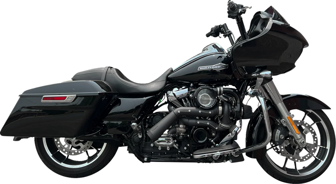 Trask Tornado Turbo Performance Kit - Black with Black Exhaust - Side View
