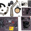 Load image into Gallery viewer, Trask Tornado Turbo Performance Kit - Black with Brushed Stainless Steel Exhaust - Main Product View