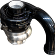 Load image into Gallery viewer, Trask Tornado Turbo Performance Kit - Black with Brushed Stainless Steel Exhaust - Side View