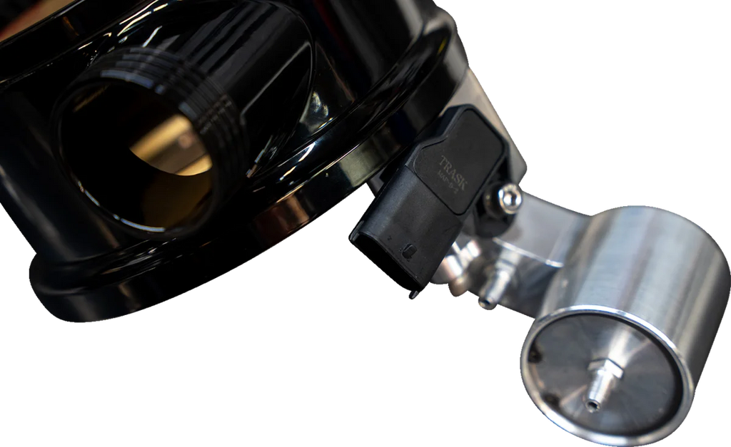 Trask Tornado Turbo Performance Kit - Black with Brushed Stainless Steel Exhaust - Installation View
