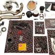 Load image into Gallery viewer, Trask Tornado Turbo Performance Kit - Polished with Brushed Stainless Steel Exhaust - Main Product View
