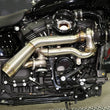 Load image into Gallery viewer, Trask Tornado Turbo Performance Kit - Polished with Brushed Stainless Steel Exhaust - Side View