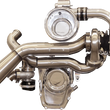 Load image into Gallery viewer, Trask Tornado Turbo Performance Kit - Polished with Brushed Stainless Steel Exhaust - Back View