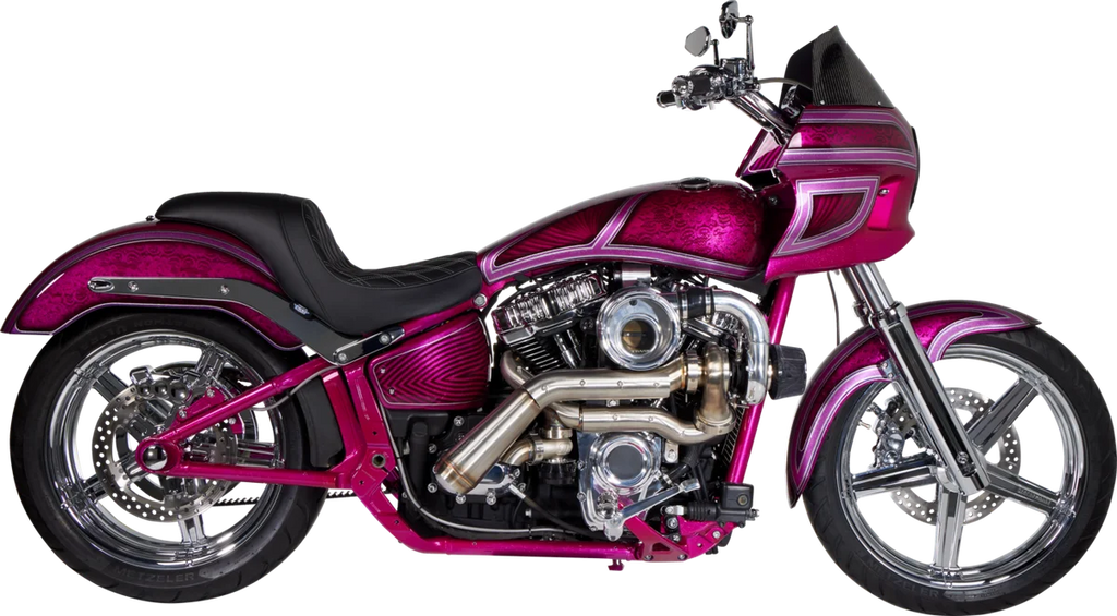 Trask Tornado Turbo Performance Kit - Polished with Brushed Stainless Steel Exhaust - Installation View
