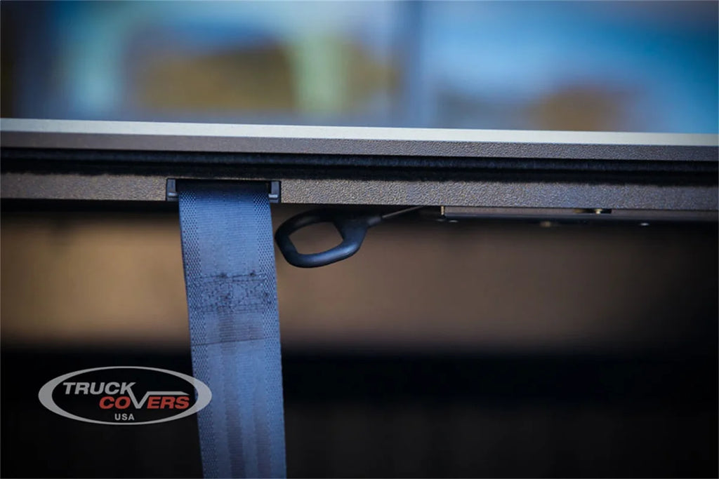 Truck Covers USA American Roll Cover - Hard Retractable Roll-up Tonneau Cover fits 2009-2023 Dodge / Ram - Back View