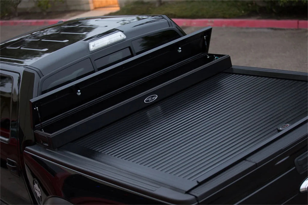 Truck Covers USA Junior Size Toolbox and Hard Retractable Roll-up Tonneau Cover Combination - Main Product View