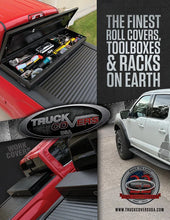 Load image into Gallery viewer, Truck Covers USA Yakima Tracks w/Track Caps Pre-Installed on top of Cover Side Rails - Side View