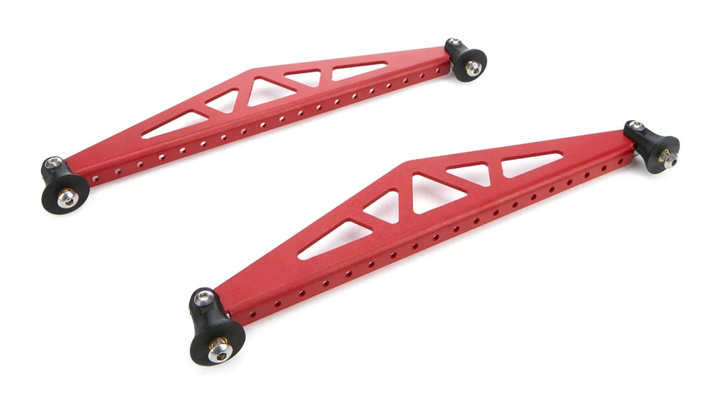 True Performance & Fabrication Spoiler Brace 10.5in Red Pair DTR1302