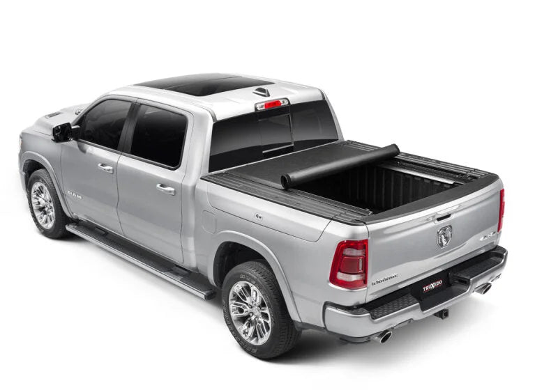Truxedo 12-18 Ram 1500 w/RamBox & 19-20 Ram 1500 Classic w/RamBox 6ft 4in Lo Pro Bed Cover - Back View