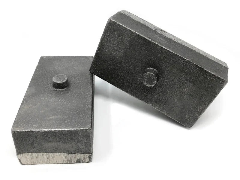 Tuff Country 03-23 Dodge Ram 3500 4wd / 03-13 Ram 2500 2in Cast Iron Lift Blocks Pair - Side View