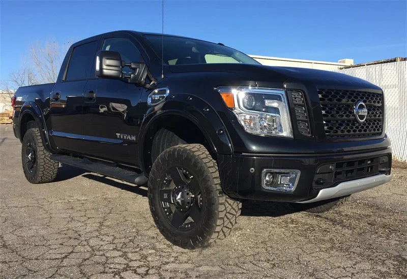Tuff Country 17-23 Nissan Titan 4x4 (Non XD model) 4in Uni-Ball Lift Kit (SX8000 Shocks) - Side View