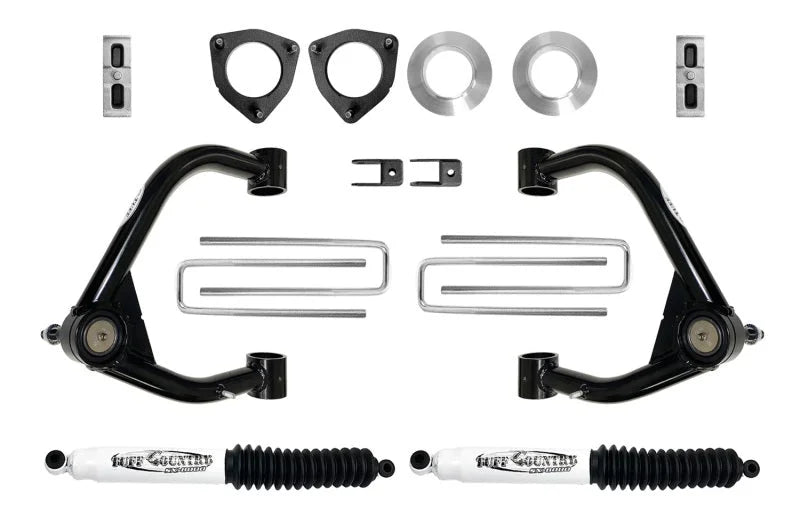 Tuff Country 19-23 Chevy 1500 4x4 4in Lift Kit w/ Upper Control Arms & Shocks - Detail View