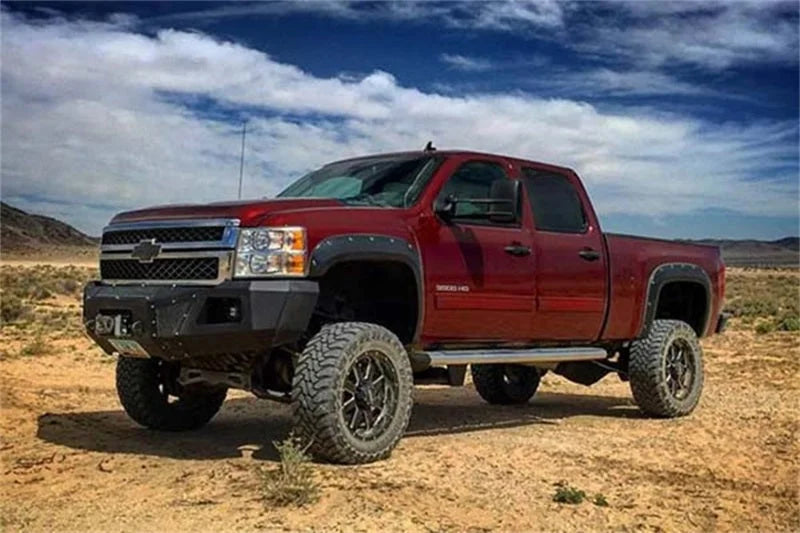 Tuff Country 2006 Silverado 1500 4X4 4in Lift Kt (w/1-Pc Sub Frm w/o Fcty Air Ride Shock SX8000) - Side View