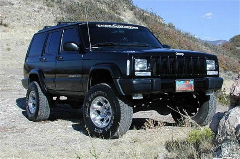 Tuff Country 87-01 Jeep Cherokee 4x4 3.5in Lift Kit EZ-Flex w/Rear Leaf Springs (No Shocks) - Side View
