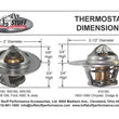 Load image into Gallery viewer, Tuff Stuff Performance Accessories 180 Degree Thermostat High Flow 910180 - Side View