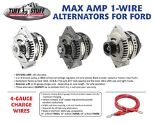 Load image into Gallery viewer, Tuff Stuff Performance Accessories 225 MAX Amp Alternator 1 Groove 1 Wire Chrome 8441C1G1W - Side View