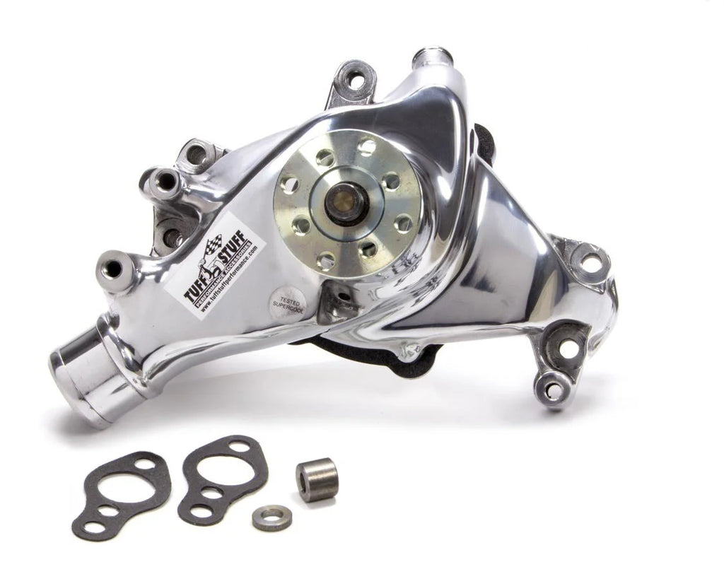 Tuff Stuff Performance Accessories 69-96 SBC Water Pump Long Polished SuperCool 1448NB
