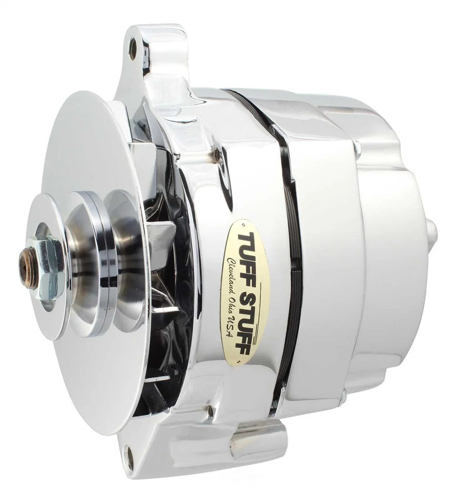 Tuff Stuff Performance Accessories Alt 100 Amp Chrome 1 Wire 1 Groove Pulley 7078ND fits Ford - Main Product View