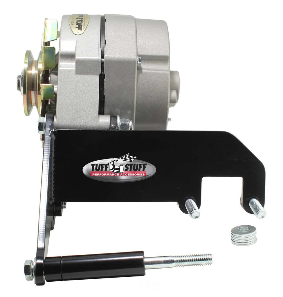 Tuff Stuff Performance Accessories Alternator Bracket SBC Long Water Pump Black 7668B - Back View