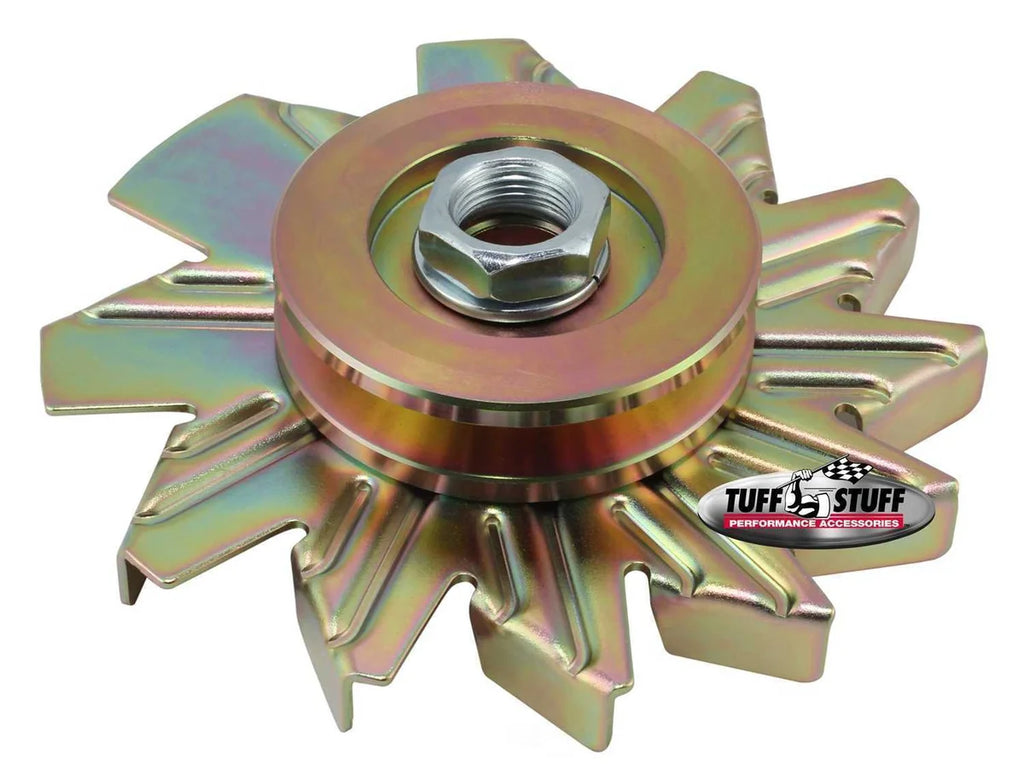Tuff Stuff Performance Accessories Alternator Gold Zinc Fan And Pulley Combo 7600AD - Main Product View