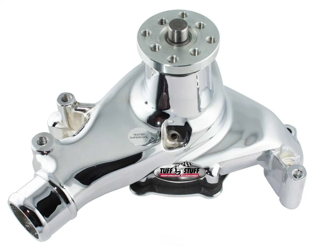 Tuff Stuff Performance Accessories Aluminum Long Water Pump Polished 1511NB fits SBC - Main Product View