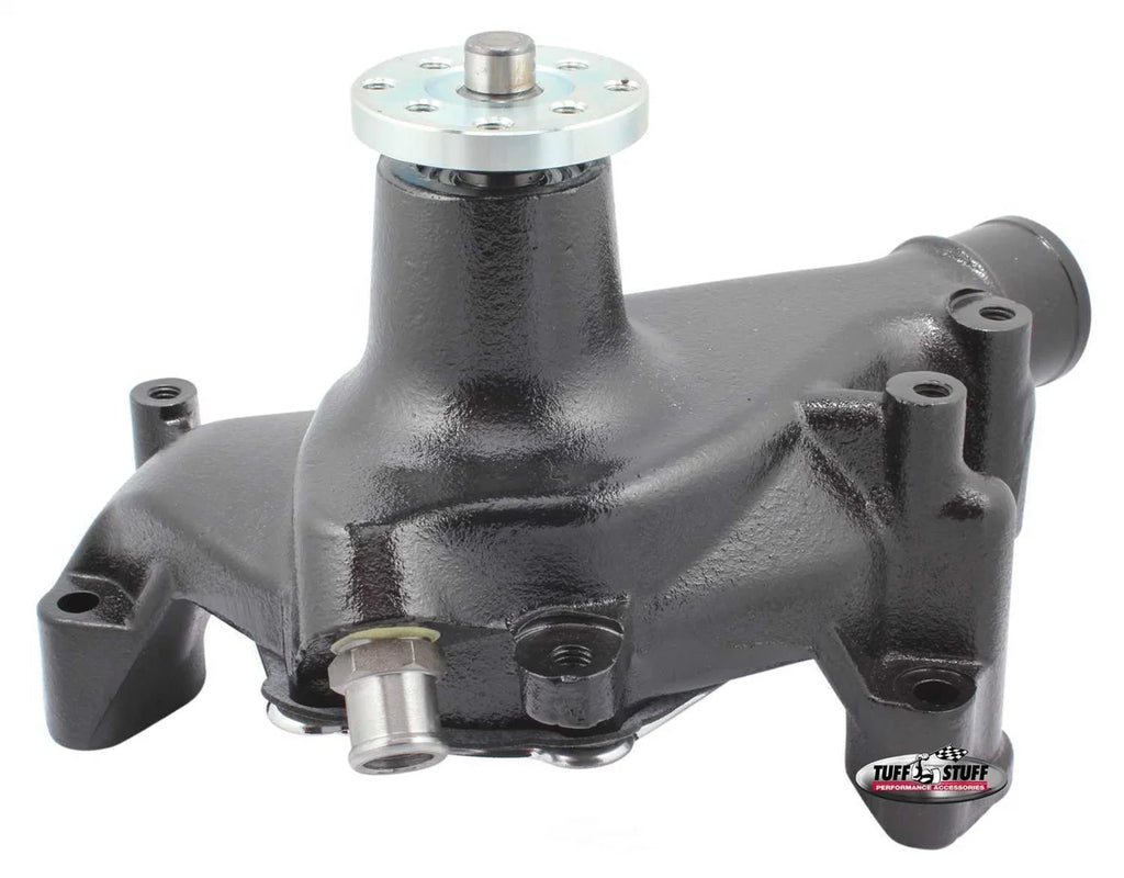 Tuff Stuff Performance Accessories Aluminum Water Pump Long 1448NCBLK fits SBC - Main Product View