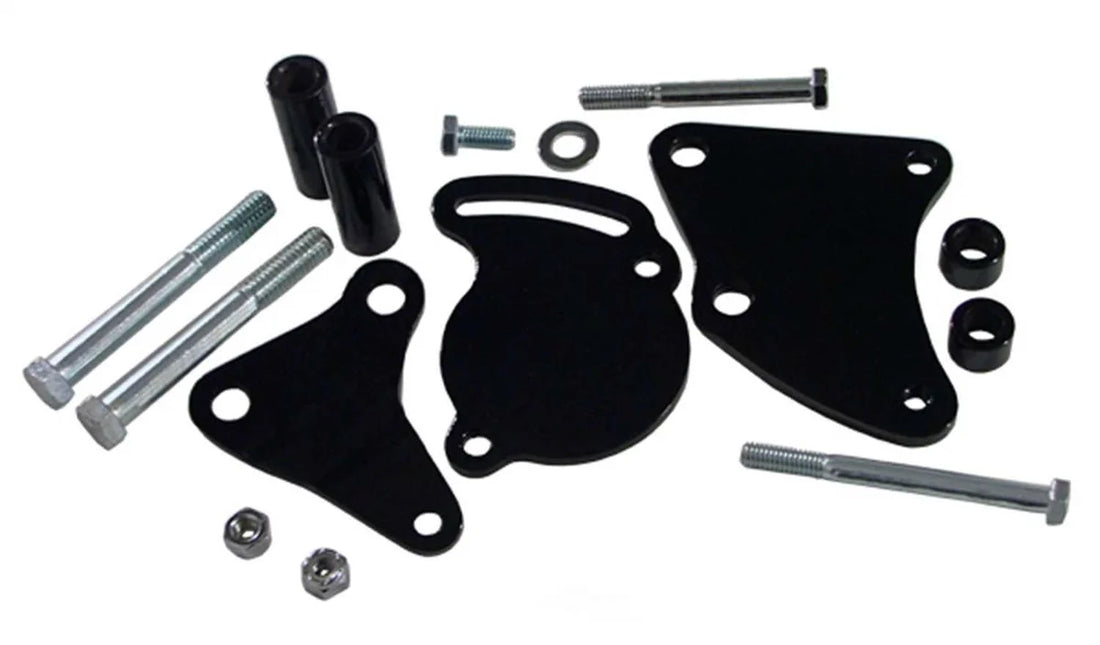 Tuff Stuff Performance Accessories BBC Power Steering Bracket Short Water Pump Black 6505B - Side View