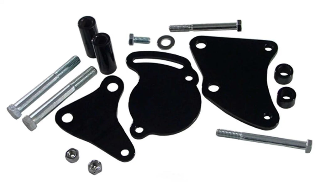 Tuff Stuff Performance Accessories BBC Power Steering Bracket Short Water Pump Black 6505B - Side View