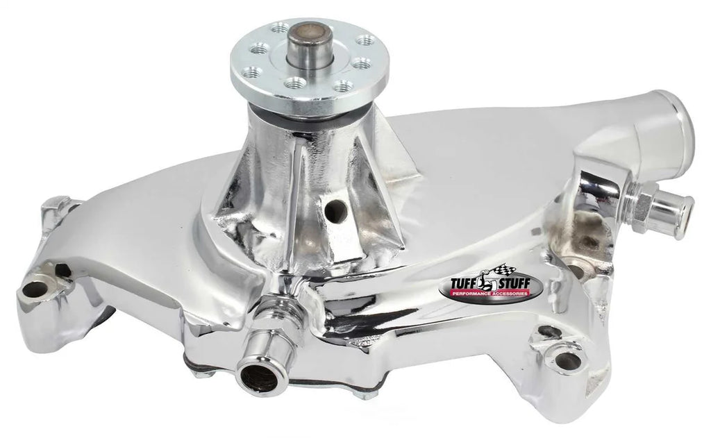 Tuff Stuff Performance Accessories BBC Short Water Pump Polished Reverse 1495ABREV - Main Product View