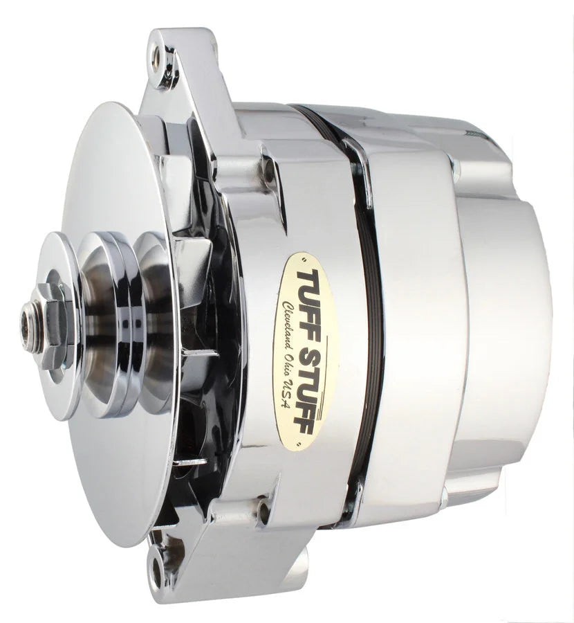 Tuff Stuff Performance Accessories GM Alternator 100 amp 1- Wire Chrome 12 Clocking 7127ND12