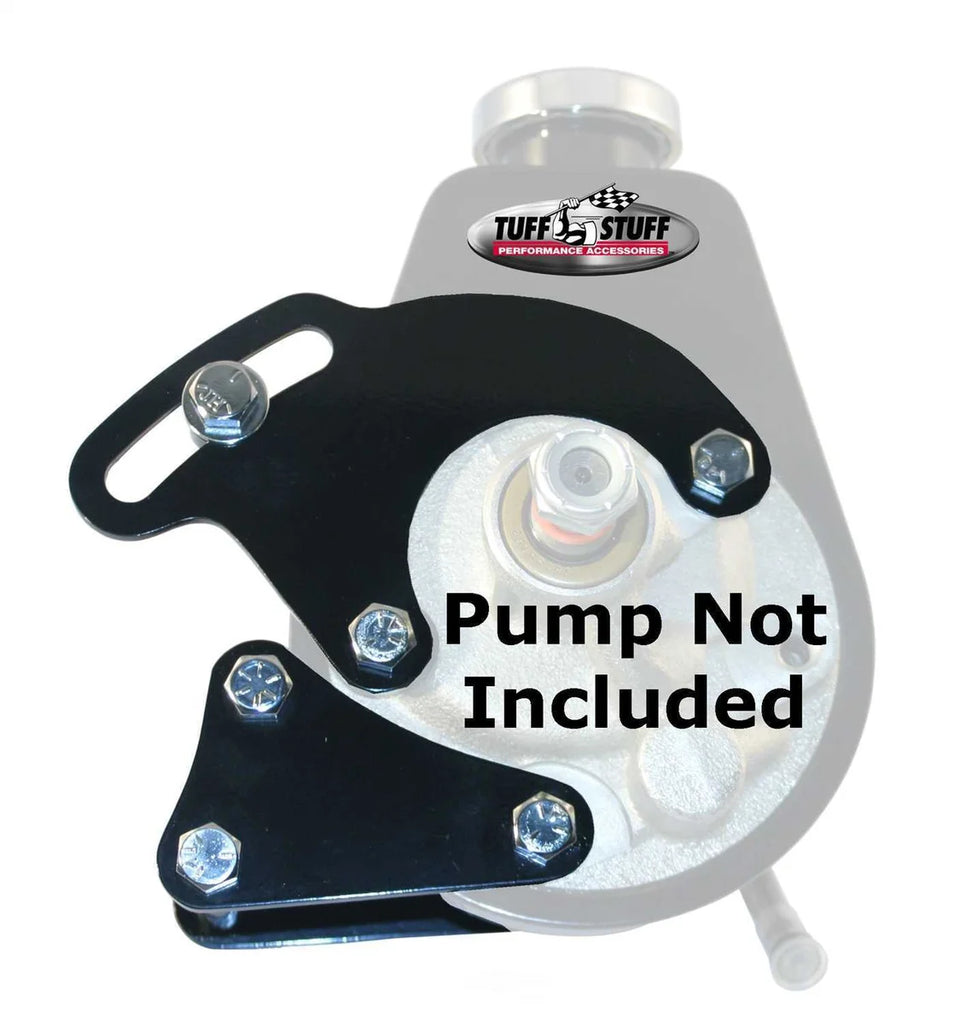 Tuff Stuff Performance Accessories Power Steering Bracket LWP Black 6508B fits SBC - Main Product View
