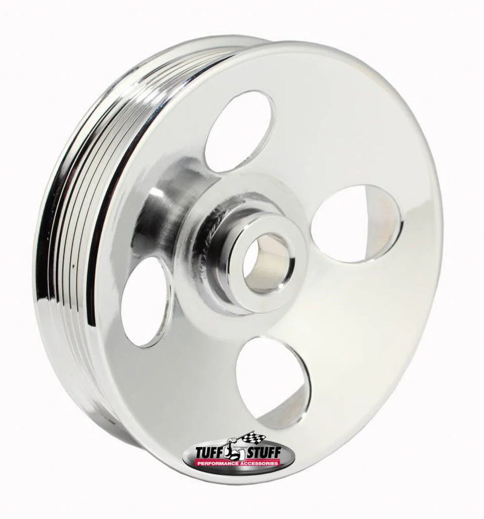 Tuff Stuff Performance Accessories Type II Power Steering Pulley 6 Groove Chrome 8487A