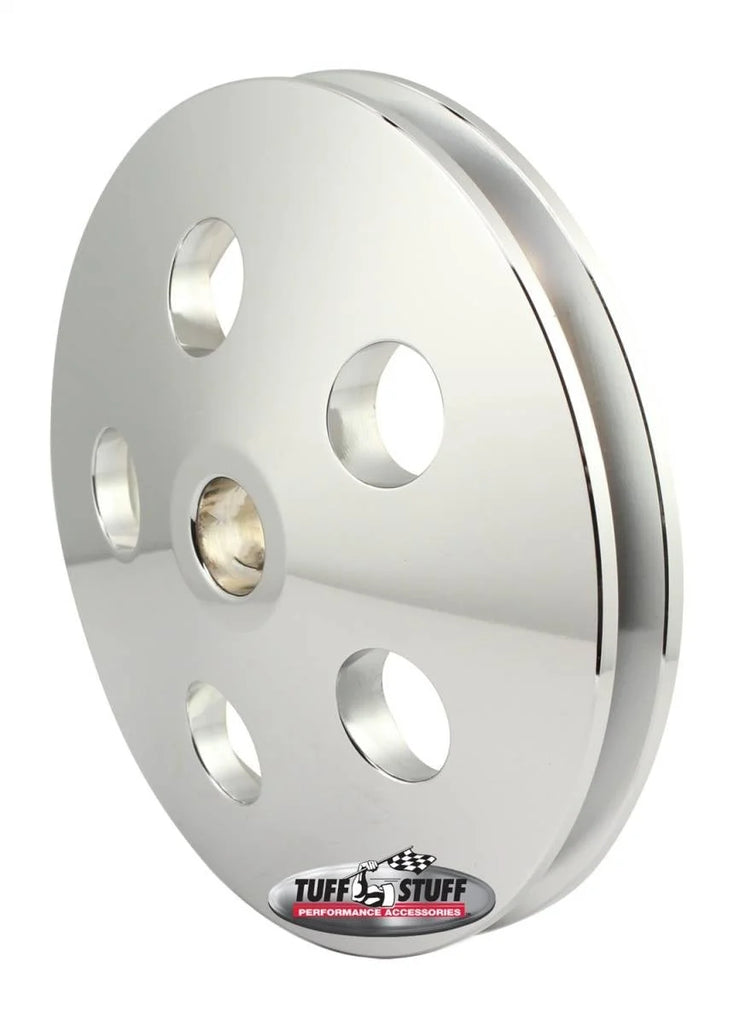 Tuff Stuff Performance Accessories V-Groove Power Steering Pulley Chrome 8492A