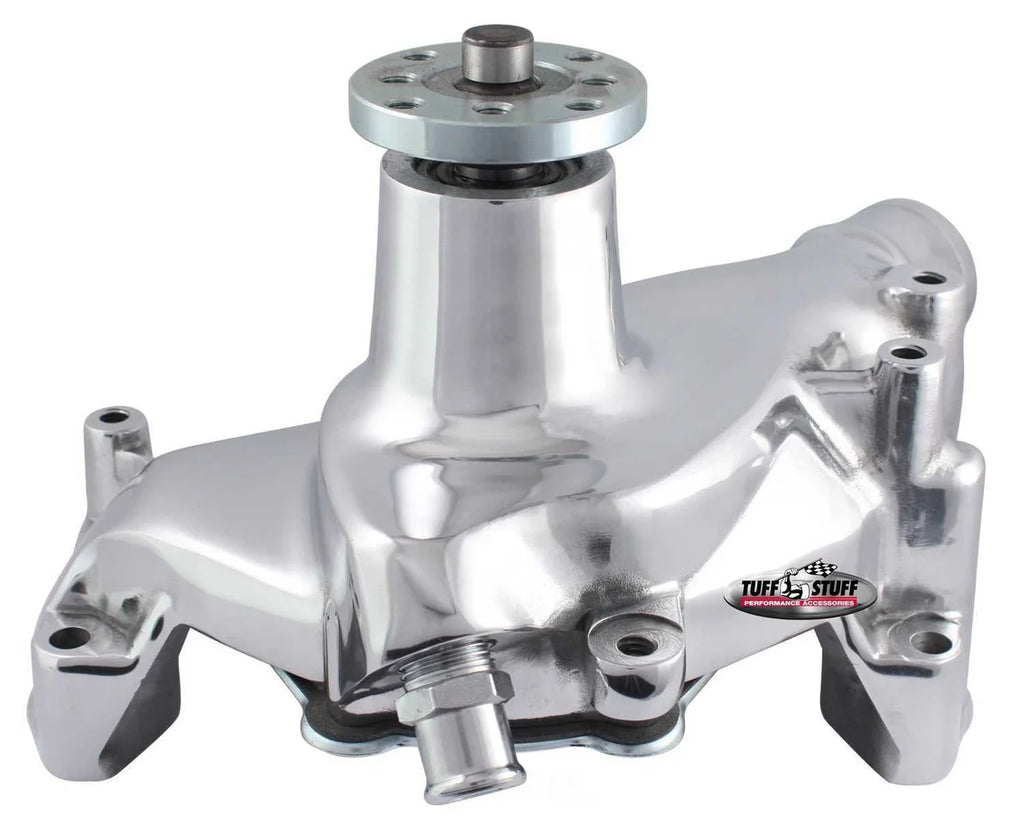 Tuff Stuff Performance Accessories Water Pump Long Chrome SuperCool 1448NA fits 1969-1996 SBC - Main Product View