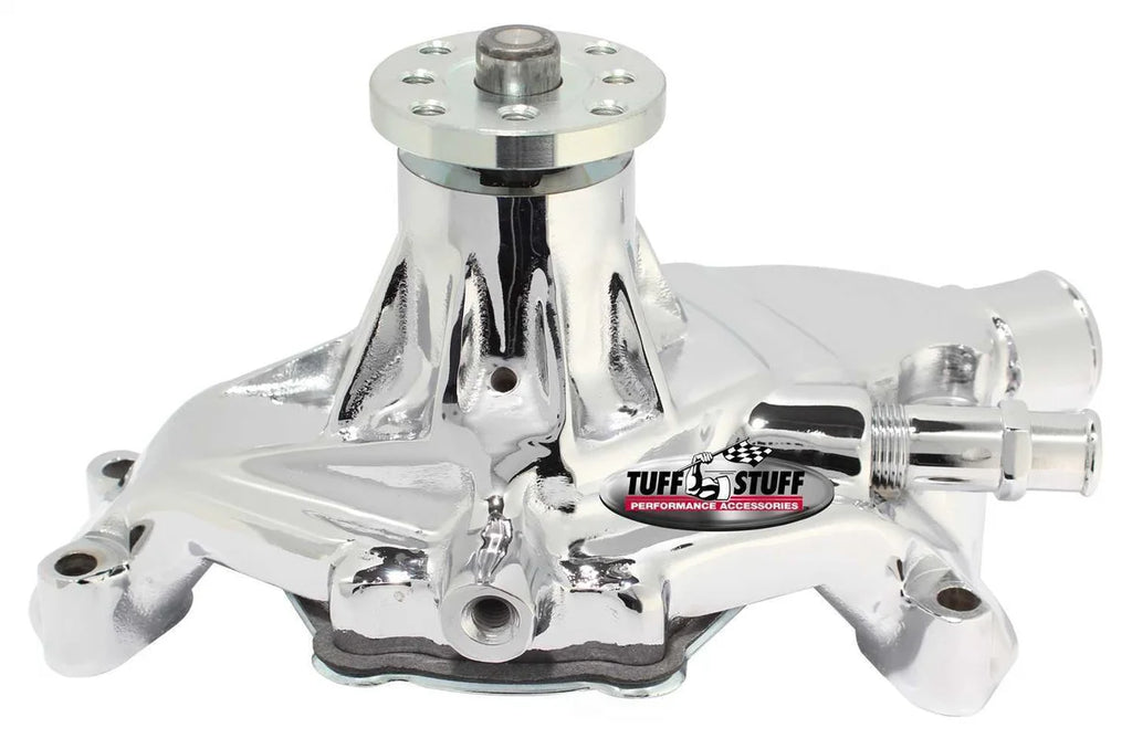 Tuff Stuff Performance Accessories Water Pump Polished Aluminum 1635ND fits 1984-1991 Chevrolet Corvette SBC - Main Produc...
