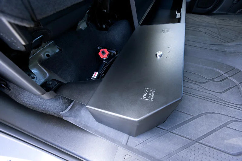 Tuffy 2019+ Chevrolet Silverado Underseat Lockbox w/ Keyed Lock - Installation View