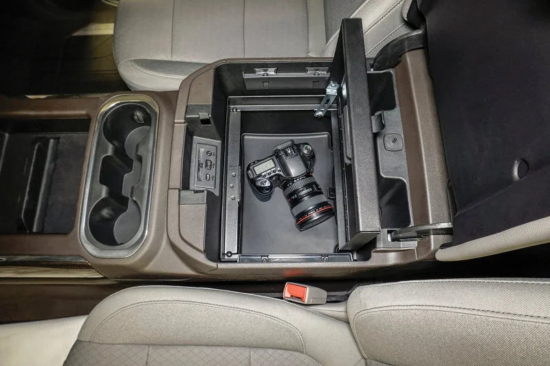 Tuffy Console Safe W/ Combo Lock For Chevrolet Silverado And Gmc Sierra W/ Flow Thru Console - Additional View 6