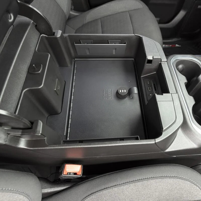 Tuffy Console Safe W/ Combo Lock For Chevrolet Silverado And Gmc Sierra W/ Flow Thru Console - Additional View 9