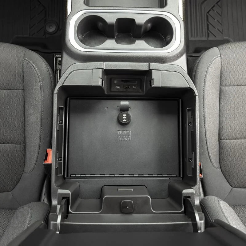 Tuffy Console Safe W/ Combo Lock For Chevrolet Silverado And Gmc Sierra W/ Flow Thru Console - Additional View 13