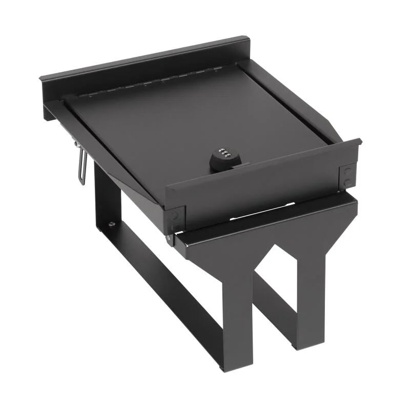 Tuffy Console Safe W/ Combo Lock For Ford Fseries Flow Thru Console - Installation View