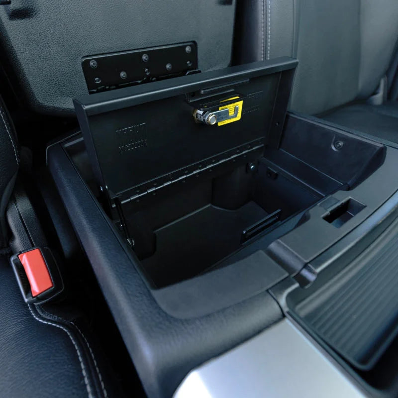 Tuffy Console Safe W/ Keyed Lock For Ram Trucks - Installation View