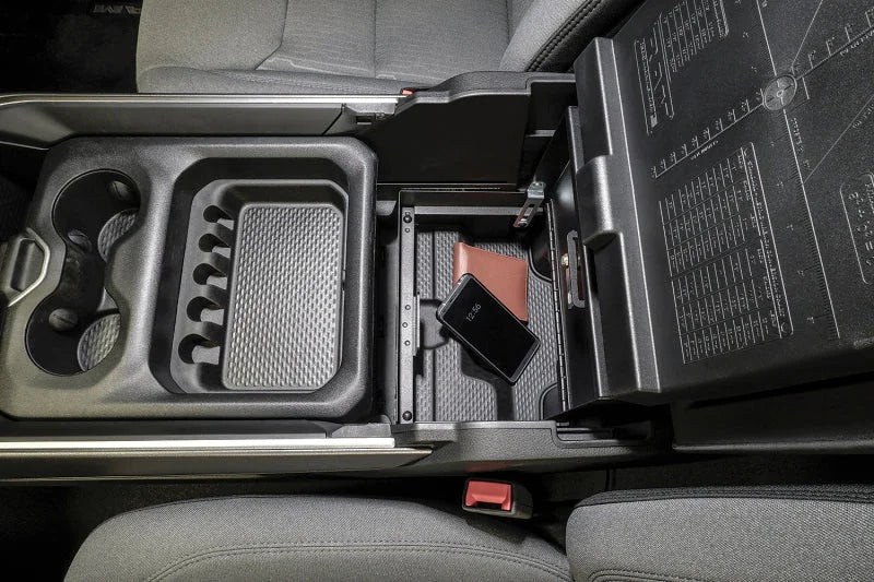 Tuffy Console Safe W/ Keyed Lock For Ram Trucks W/ Sliding Tray Console - Additional View 7