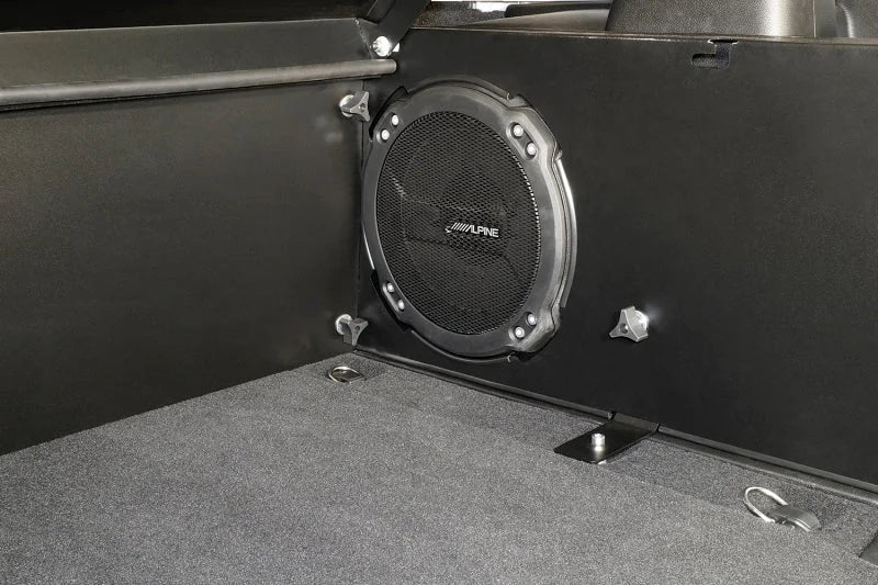 Tuffy Deluxe Enclosure For Jeep Wrangler W/ Subwoofer - Back View