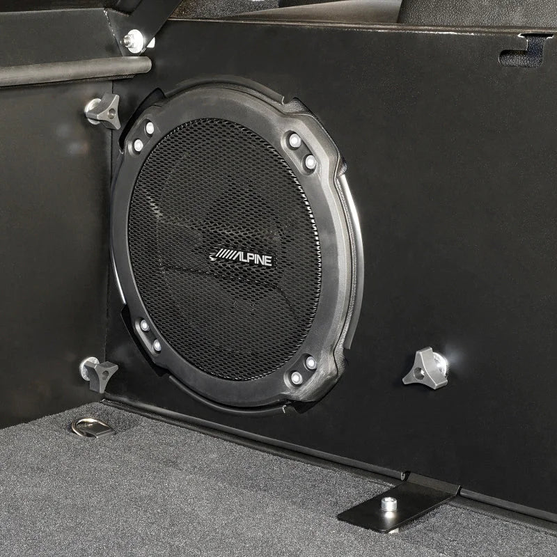Tuffy Deluxe Enclosure For Jeep Wrangler W/ Subwoofer - Installation View