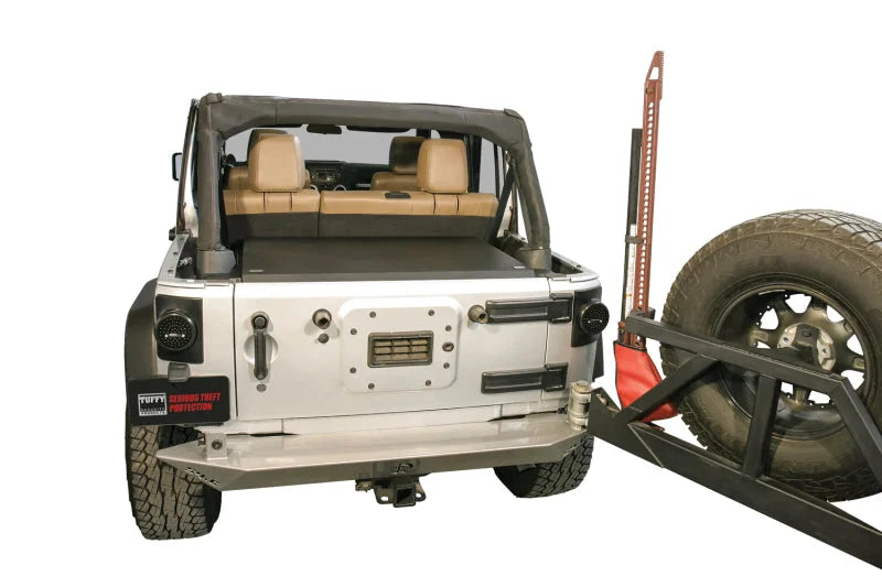 Tuffy Jk 2011+ Deluxe Security Deck Enclosure- Black - Installation View